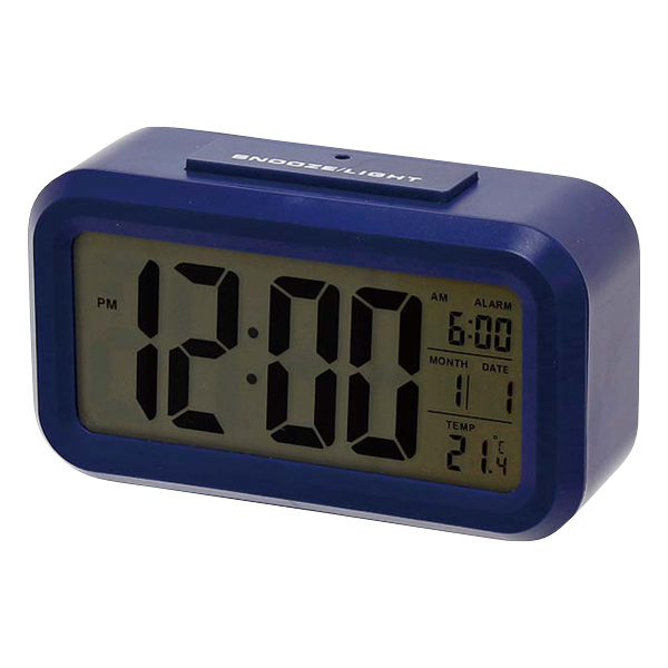 目覚まし時計 デジタル シンプル ライト付き 時計 置き時計
