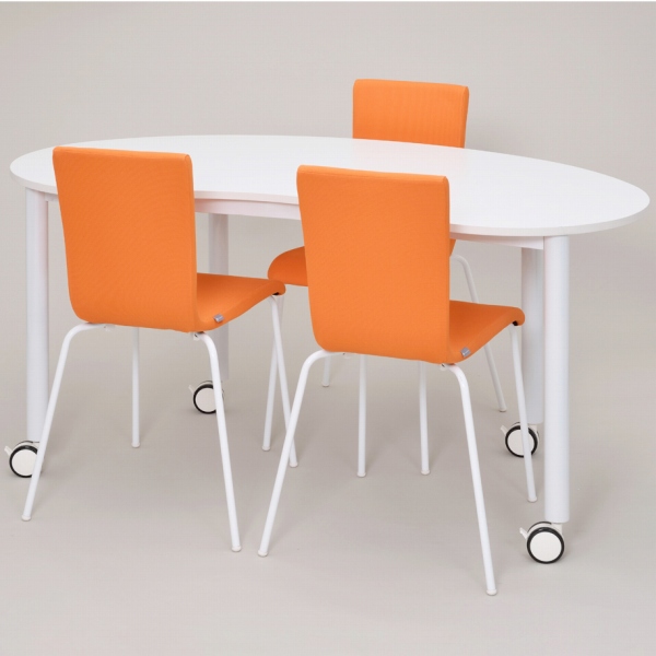 アール・エフ・ヤマカワ （法人限定） キャスターテーブル 幅146.7cm