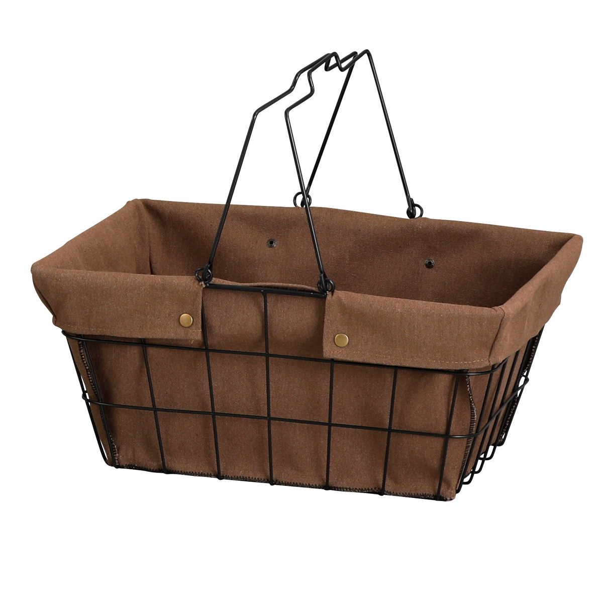 HABITER ワイヤーバスケット L 幅43×奥行30×高さ20cm
