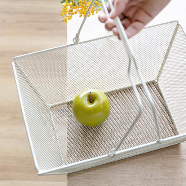 ワイヤーバスケット S 幅23.5×奥行17×高さ11.5cm メッシュ （ 収納