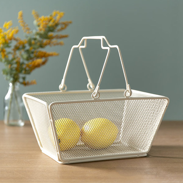 ワイヤーバスケット S 幅23.5×奥行17×高さ11.5cm メッシュ （ 収納