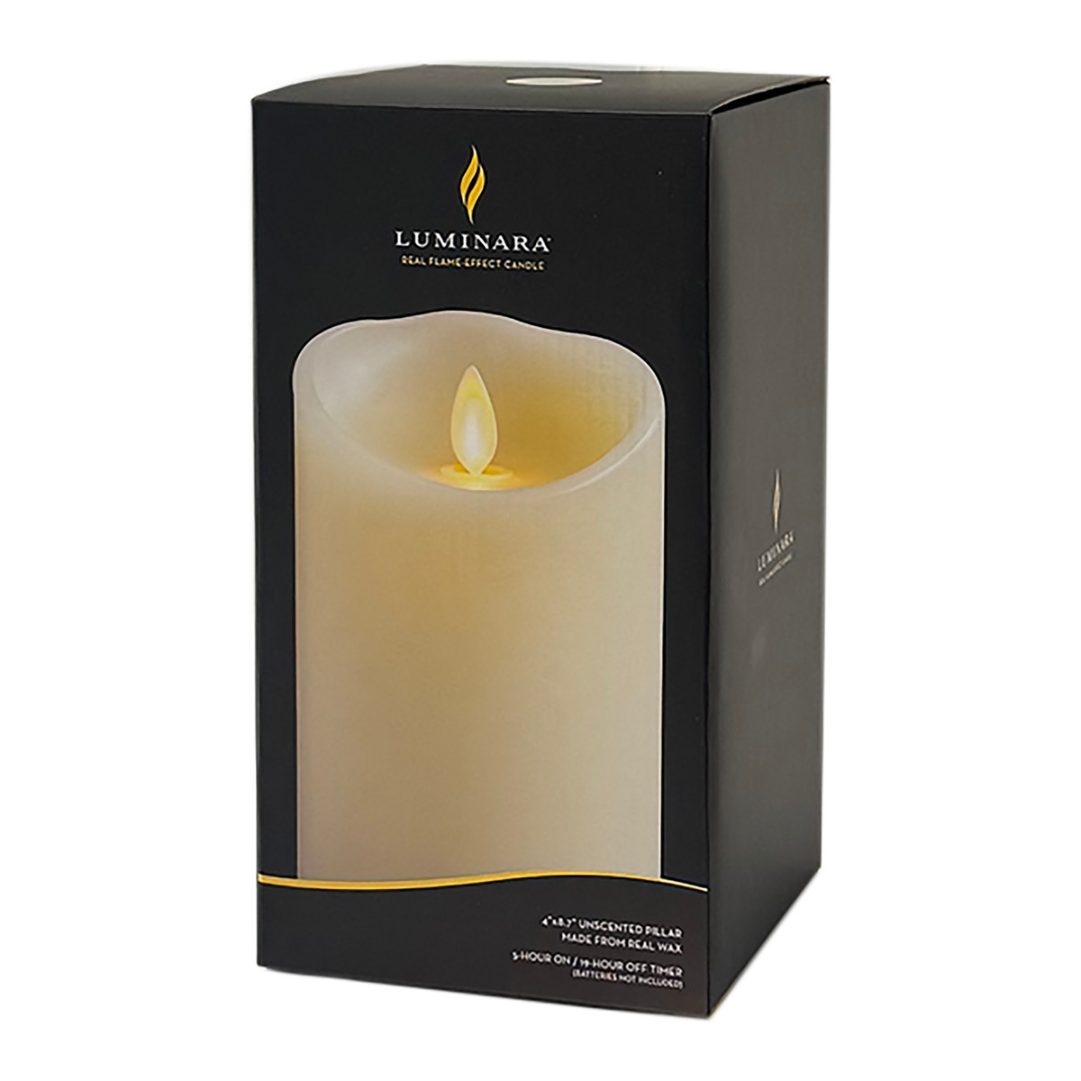 カメヤマキャンドル キャンドル 直径9×14.4cm ルミナラピラー LED