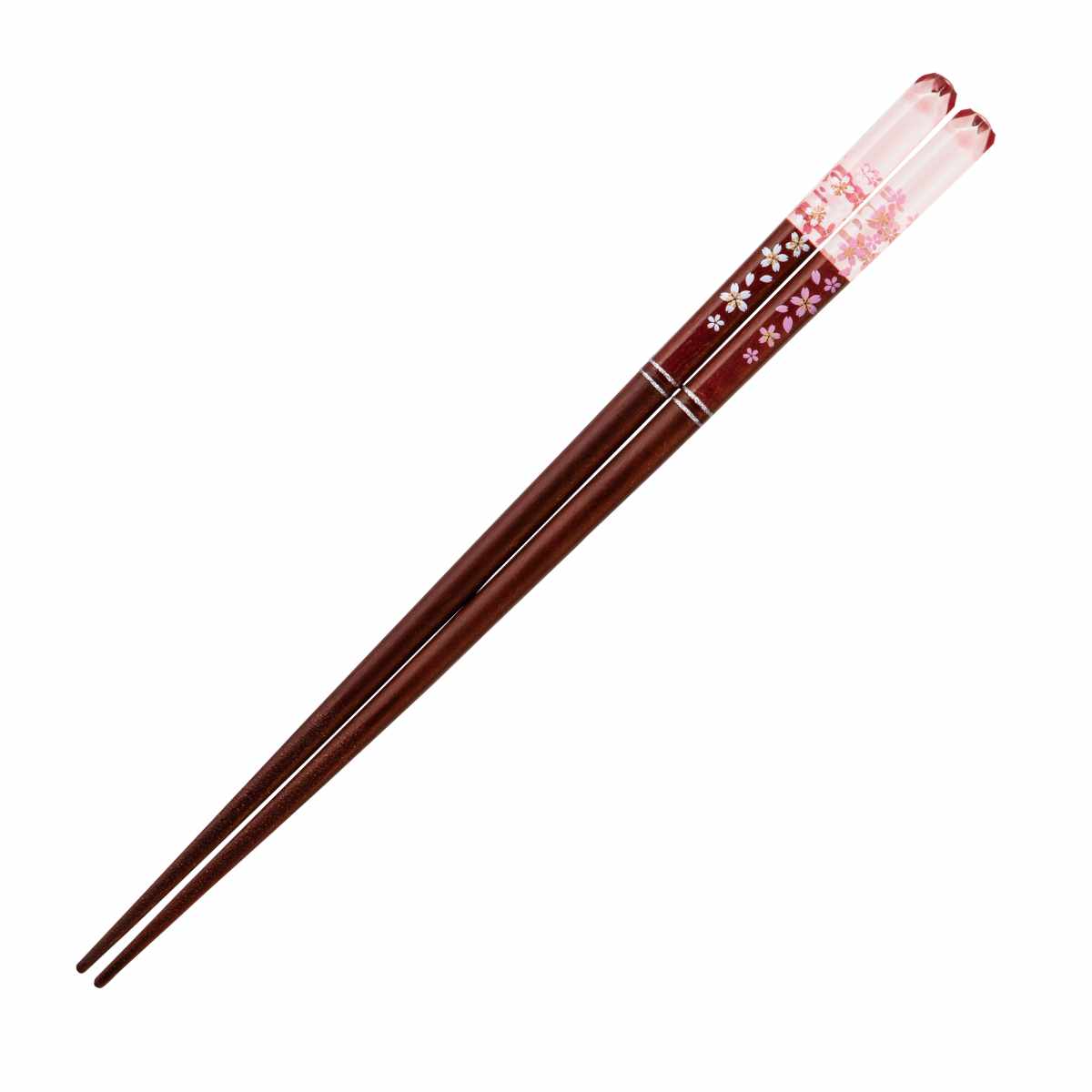 箸 あくりあ 桜色 木製 天然木 日本製 （ お箸 はし 木 先角 アクリル