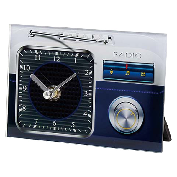 置き時計 アナログ レトロ ラジオ 時計 （ クロック 置時計 おしゃれ