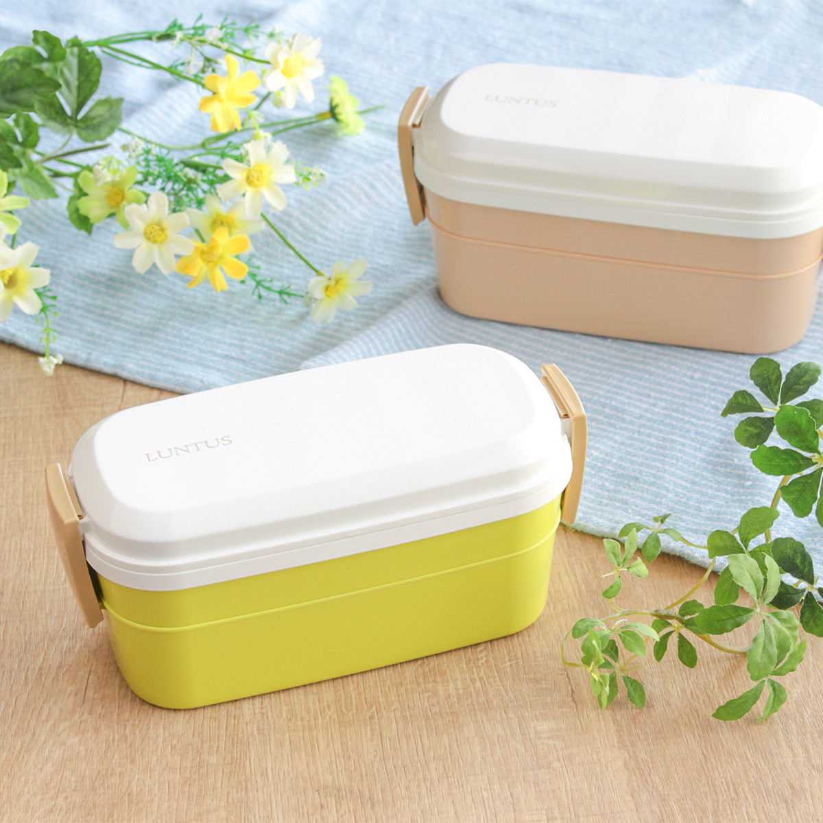 アスベル（ASVEL） 弁当箱 2段 600ml 箸 スプーン 付き ランタスCS