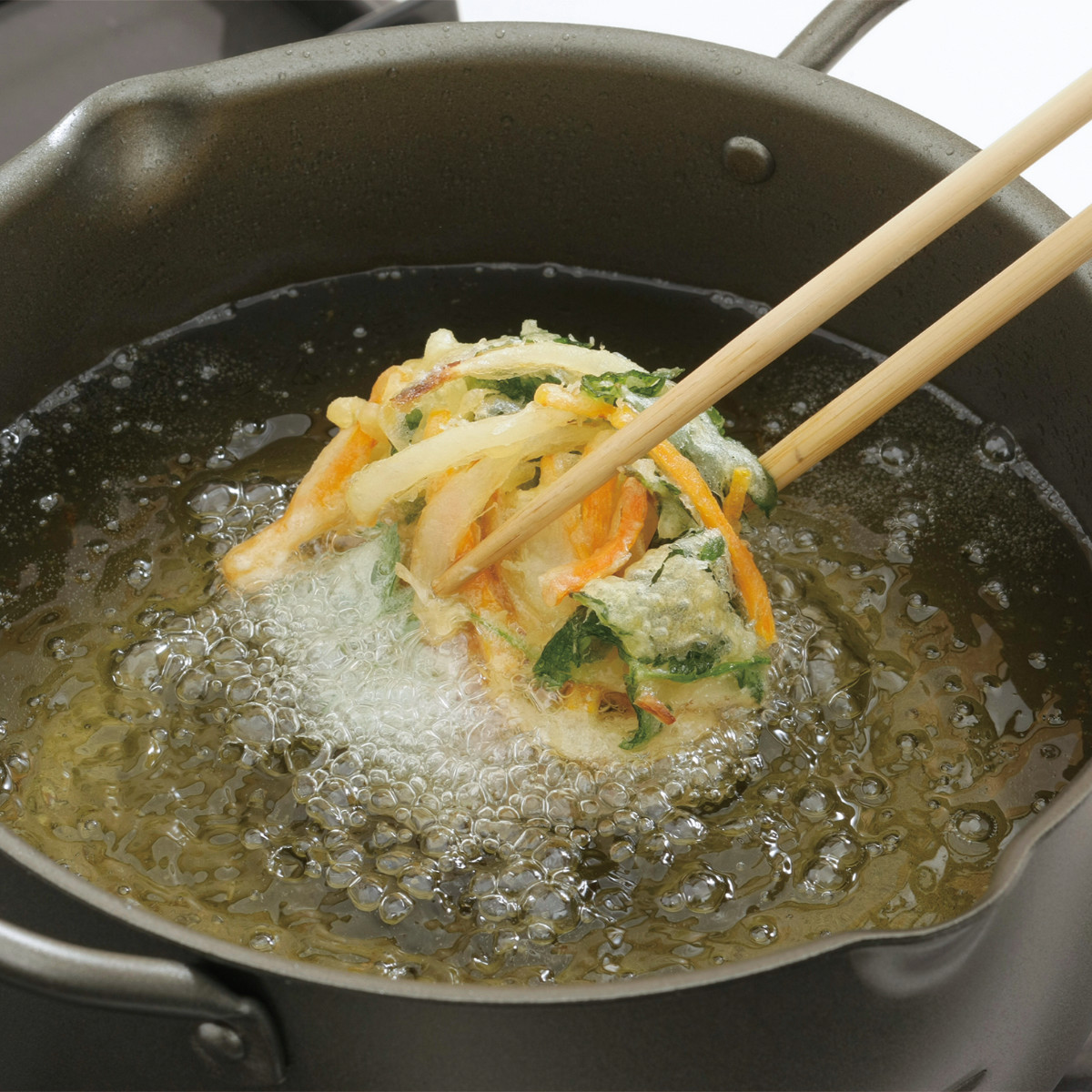 タマハシ 天ぷら鍋 22cm 深型 IH対応 アミ付 特厚 あ・ね・し・す