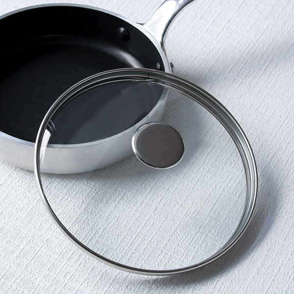 ガラス蓋 21cm ハムエッグパン用 中尾アルミ （ 蓋 フタ フライパン蓋