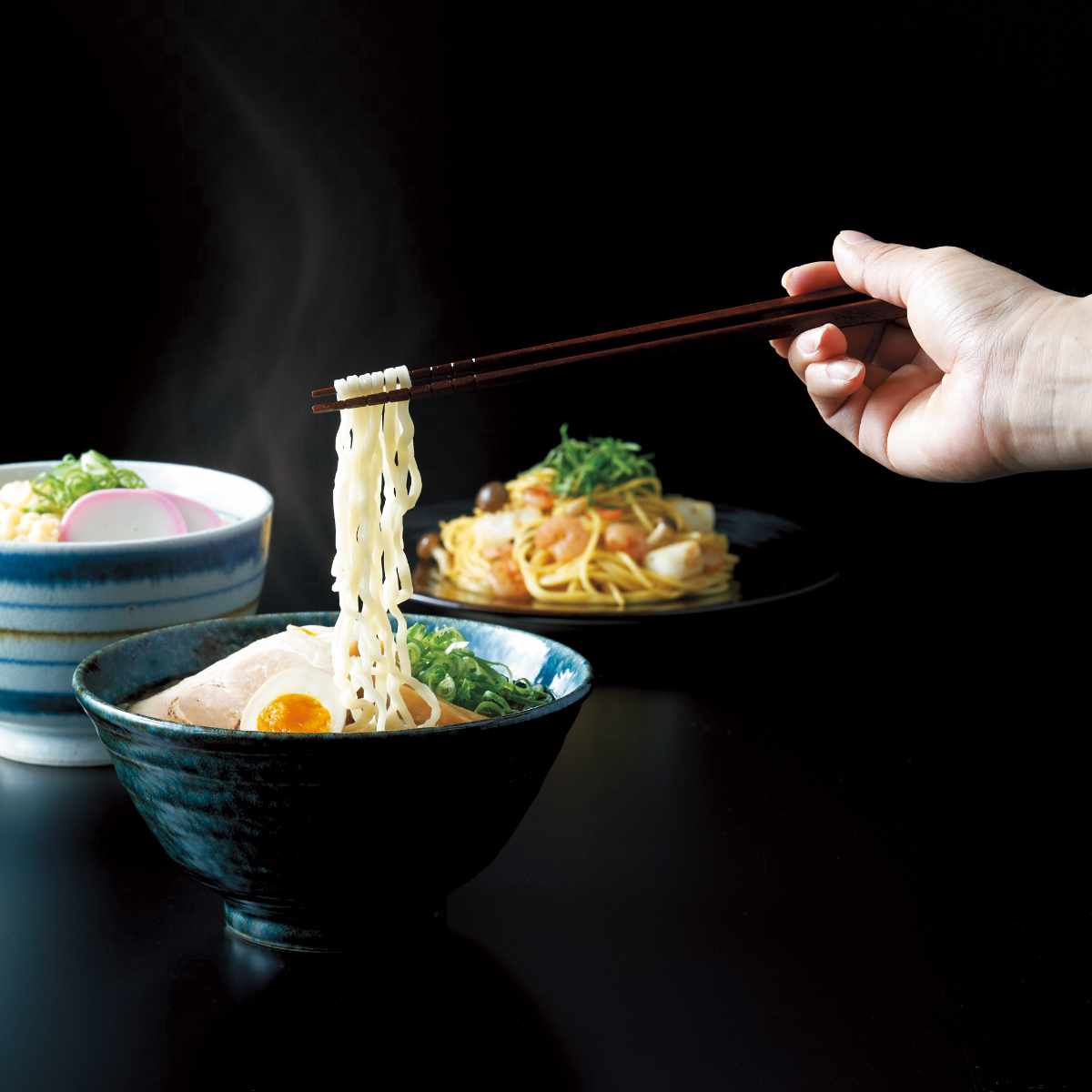 箸 21cm 23cm 究極の麺箸 すべり止め 先角 木製 天然木 漆 日本製