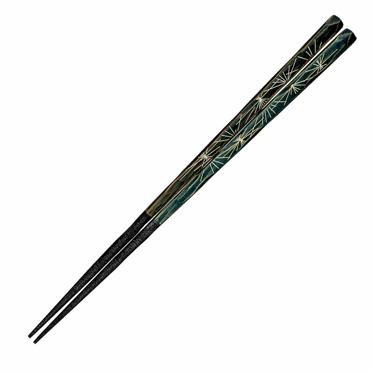 BIG FISH様リクエスト2点まとめ商品／箸洗 木硬平筋小吸椀 見返し松葉 箸 21cm 23cm プレミアムアイ エレガントライン 扇松葉 漆 木製 天然木