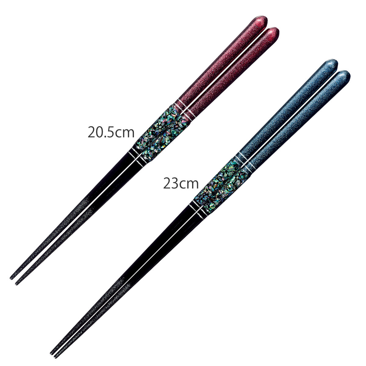 箸 20.5cm 23cm プレミアムアイ ゴージャスライン 眉山 木製 天然木