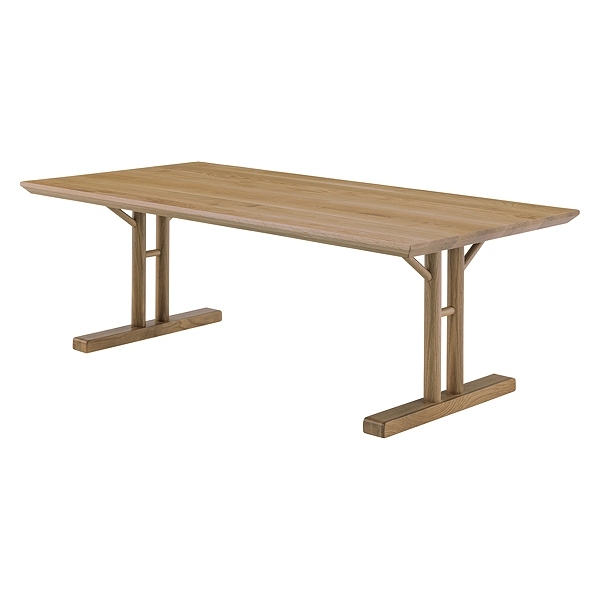 センターテーブル 幅115cm 木製 天然木 T字脚 リビング テーブル ローテーブル （ リビング...