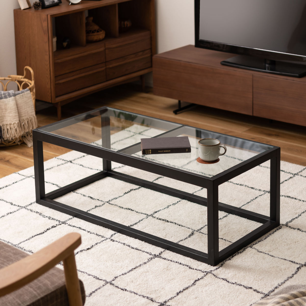 木製センターテーブル ガラス天板 楽天市場】センターテーブル ガラス天板 天然木 FOREST 幅84cm （ ロー