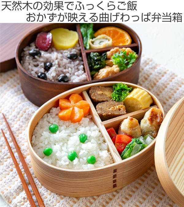 お弁当箱 曲げわっぱ 600ml 1段 小判型 （ 弁当箱 ランチ