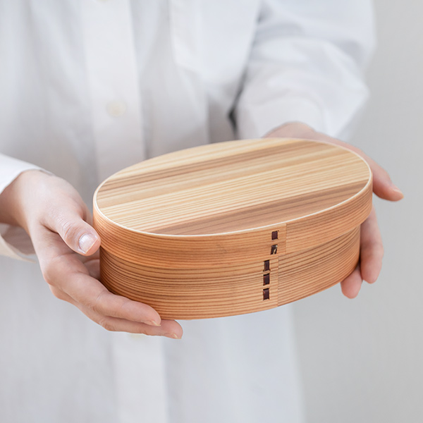 お弁当箱 曲げわっぱ 700ml 1段 小判型 （ 弁当箱 ランチボックス 木製