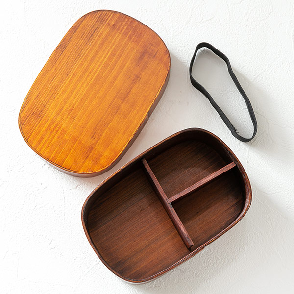 お弁当箱 曲げわっぱ 650ml 1段 くつわ型 （ 弁当箱 ランチボックス