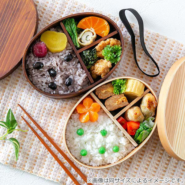 お弁当箱 曲げわっぱ 600ml ウレタン塗装 レーザー彫刻 デザイン 結び