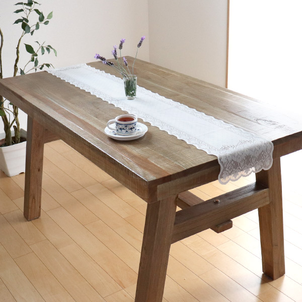 テーブルセンター 24cm×150cm 撥水加工 テーブルランナー レース
