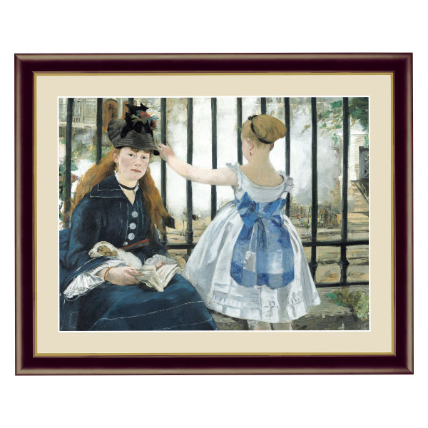 【Pierre Doutreleau 】版画 80/150 証明書付！ 絵画 『鉄道』 34×42cm エドゥアール・マネ 1873年 額入り 巧芸画