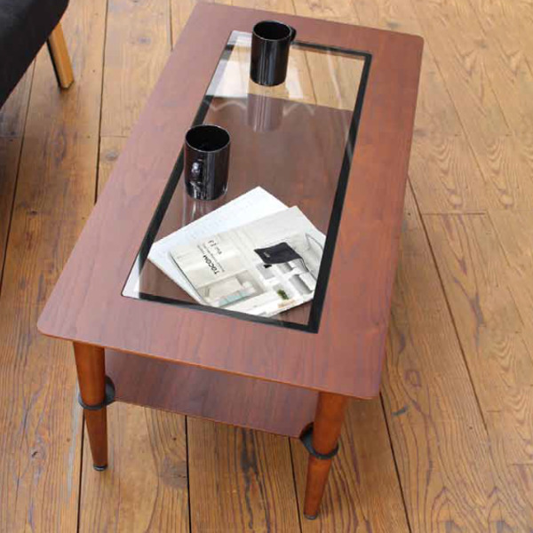 センターテーブル 幅100cm ガラステーブル Bruno ブルーノ リビング