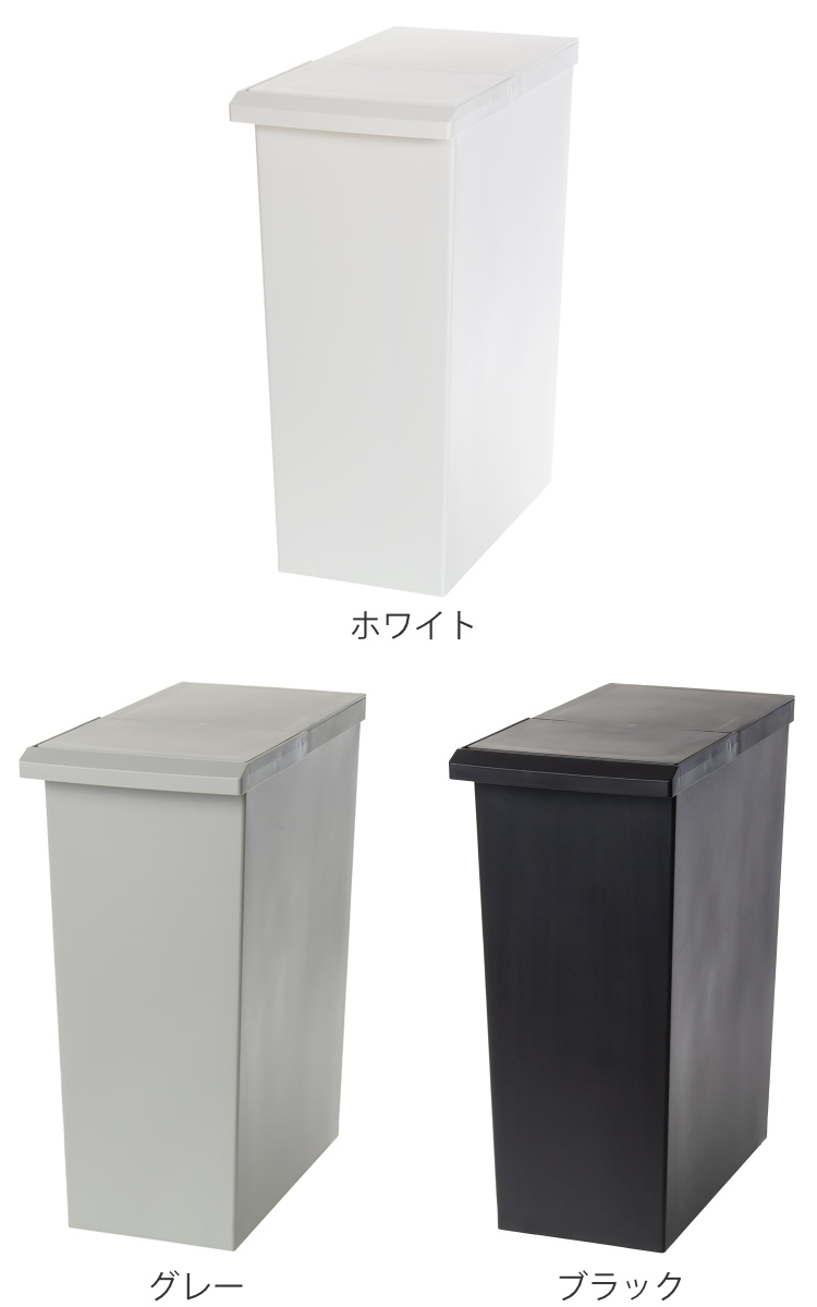 RISU（リス） 特典付き ゴミ箱 30L 同色2個セット TOSTE レバー
