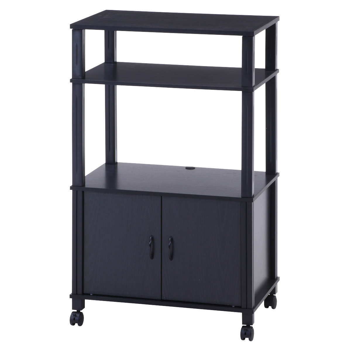 不二貿易（Fuji Boeki） キッチンラック 幅59.7cm 簡単組立 キャスター