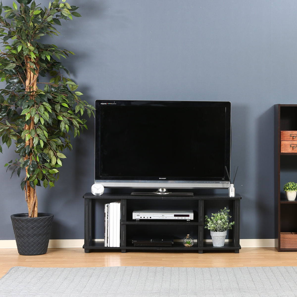 不二貿易（Fuji Boeki） テレビ台 幅111.5cm 工具不要 簡単組立