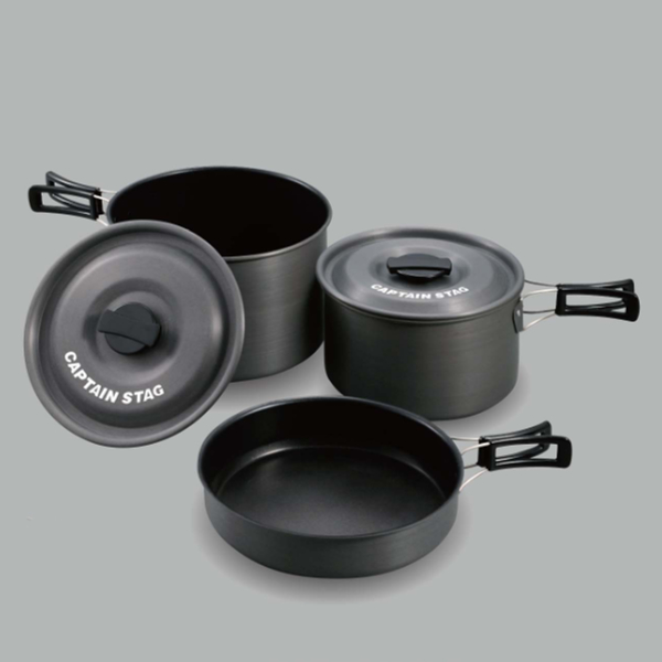 パール金属 アウトドア 調理器具 アルミクッカー Lセット 4〜5人用