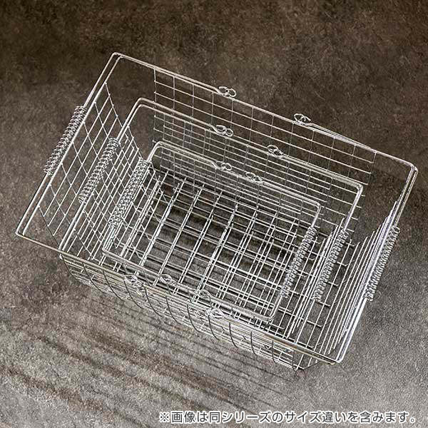 ワイヤーバスケット S 幅23×奥行17×高さ11.5cm クロム （ 収納