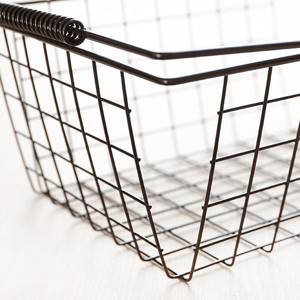 ワイヤーバスケット L 幅39.5×奥行28×高さ19.5cm （ 収納バスケット