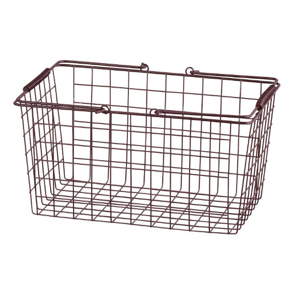 ワイヤーバスケット L 幅39.5×奥行28×高さ19.5cm （ 収納バスケット