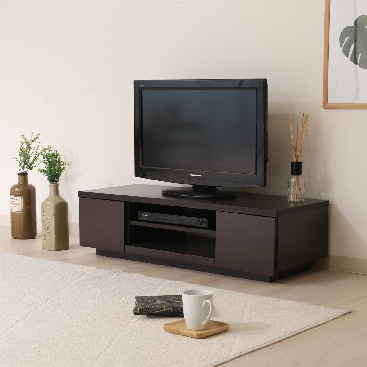 不二貿易（Fuji Boeki） テレビ台 幅100cm 40型対応 ローボード 北欧風