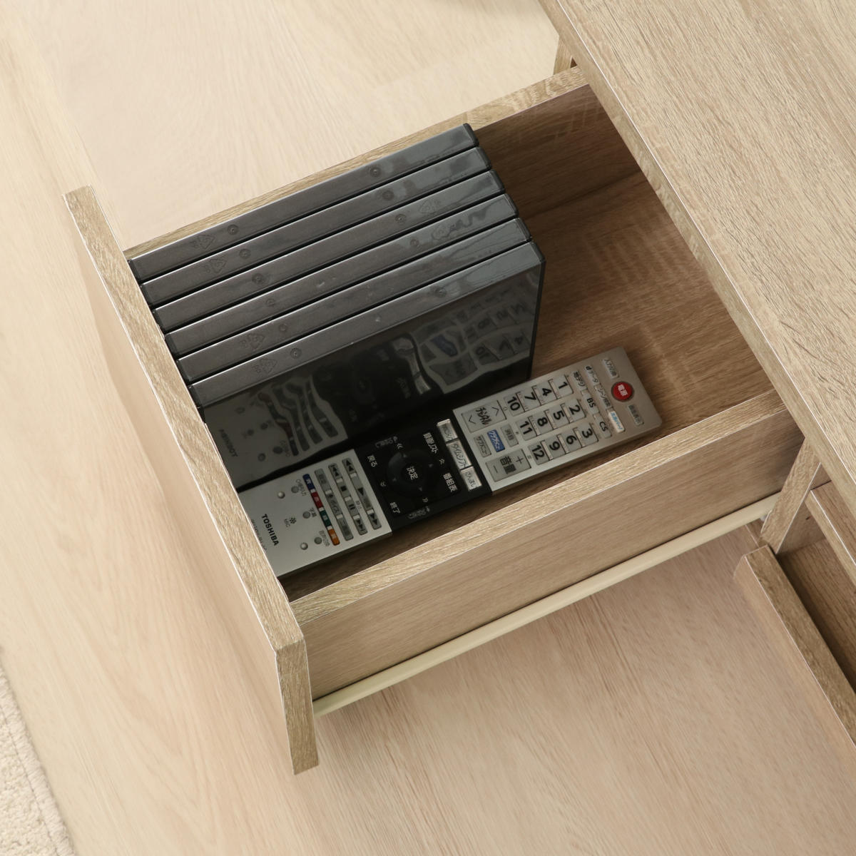 不二貿易（Fuji Boeki） テレビ台 幅100cm 40型対応 ローボード 北欧風