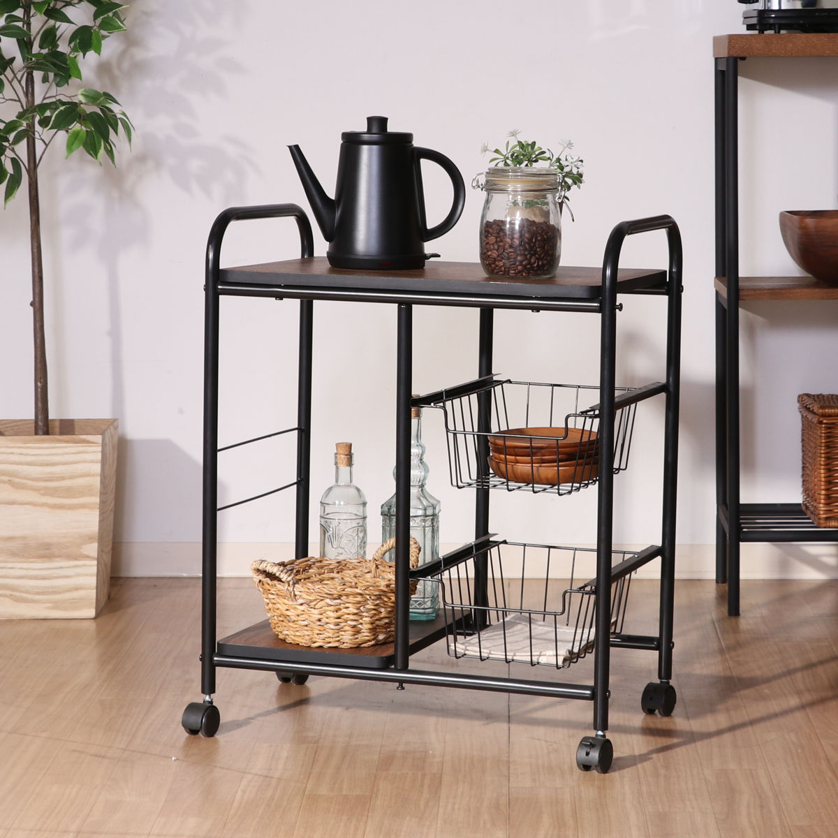 9 35（不二貿易／キッチンワゴン）（スタイル：インダストリアル