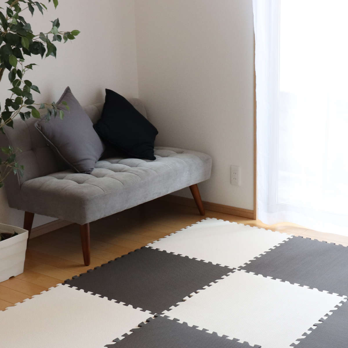 ジョイントマット 60×60cm 防音タイプ 4枚組 ( フロアマット プレイ ジョイントマット 60×60cm 防音タイプ 4枚組 ( フロアマット プレイ