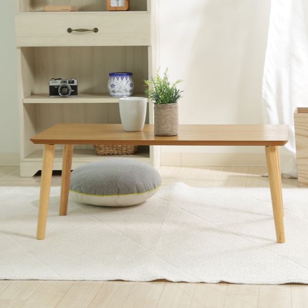 不二貿易（Fuji Boeki） ローテーブル 幅80cm 木製 突板 天然木