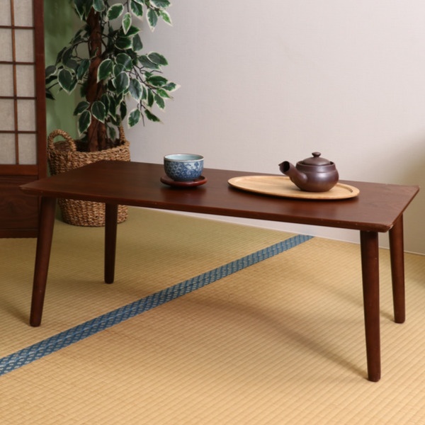 不二貿易（Fuji Boeki） ローテーブル 幅80cm 木製 突板 天然木