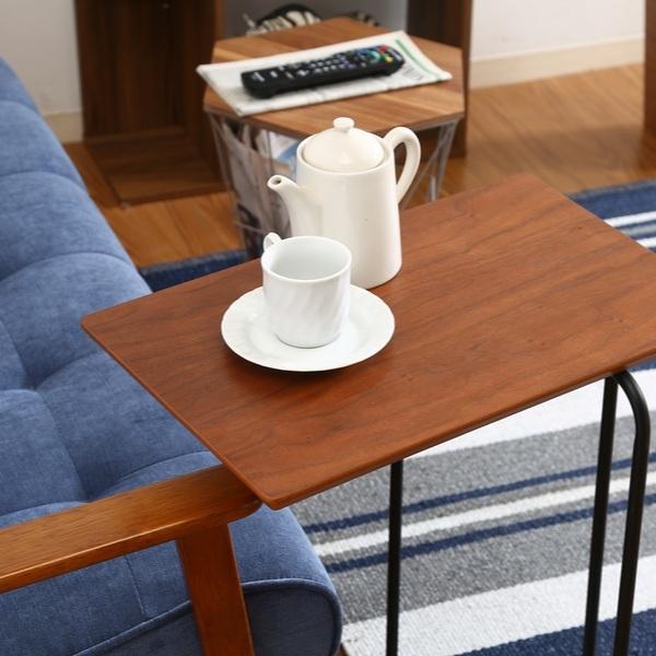 不二貿易（Fuji Boeki） サイドテーブル 高さ60cm 木製 コーヒー