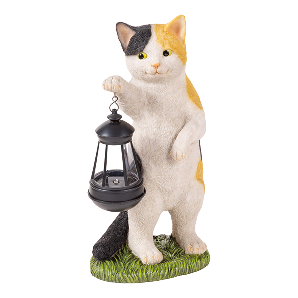 ガーデンオーナメント CATミケ ソーラーオーナメント 光センサー LED