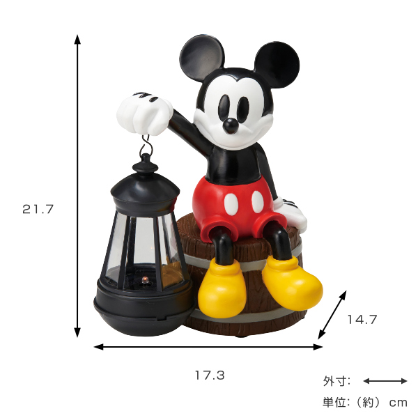 ミッキーマウス 　ガーデンライト Disney（ディズニー） ガーデンオーナメント ソーラーライト ミッキー