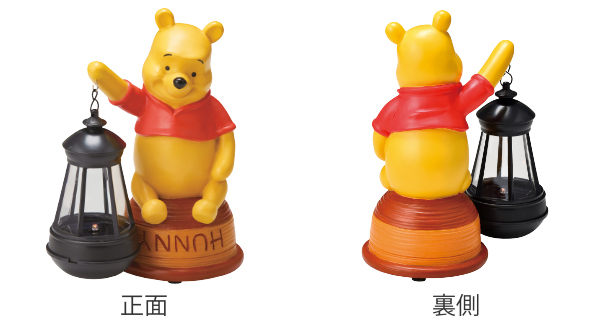 新品未使用　ディズニーLED 3Dモチーフライト プーさん 小① Disney（ディズニー） ガーデンオーナメント ソーラーライト くまの
