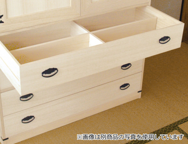 マーゼルン 総桐 着物タンス 6段 桐たんす ロウ引き仕上 日本製 幅