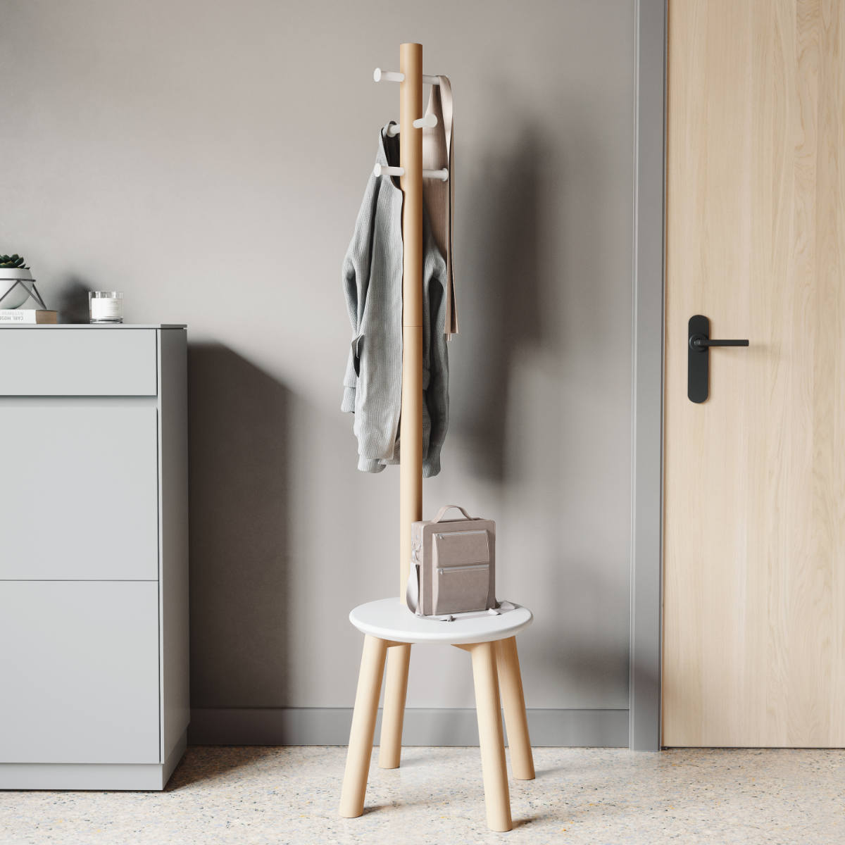 Umbra（アンブラ） ポールハンガー スツールコートラック （ コート