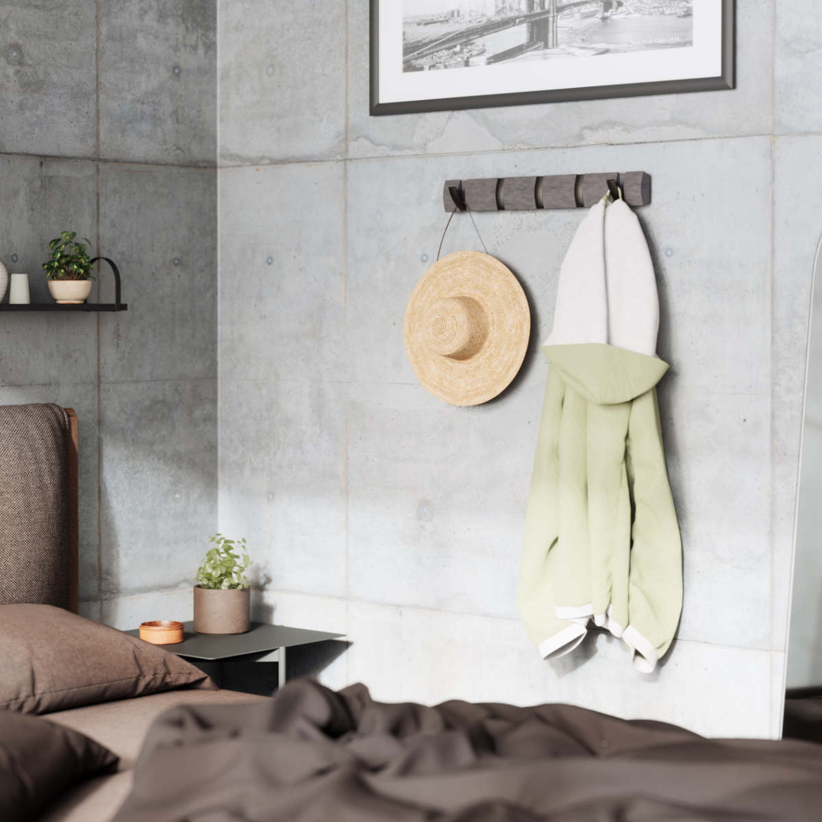 Umbra（アンブラ） ウォールハンガー フリップフック 5連 （ 壁掛け