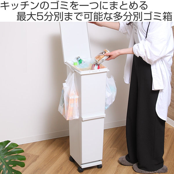 ゴミ箱 36L 2段 セパ 分別ゴミ箱 5分別 （ 36 リットル 抗菌 分別