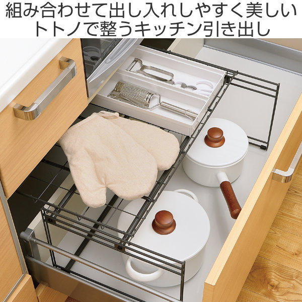 リッチェル 収納ラック 引き出し用 スライド収納ラックN TOTONO