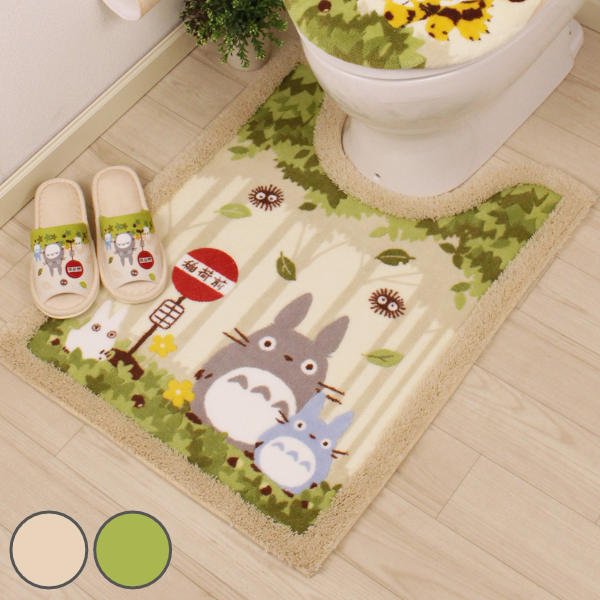 トイレマット 80×60cm となりのトトロ なかま トイレ マットトイレ