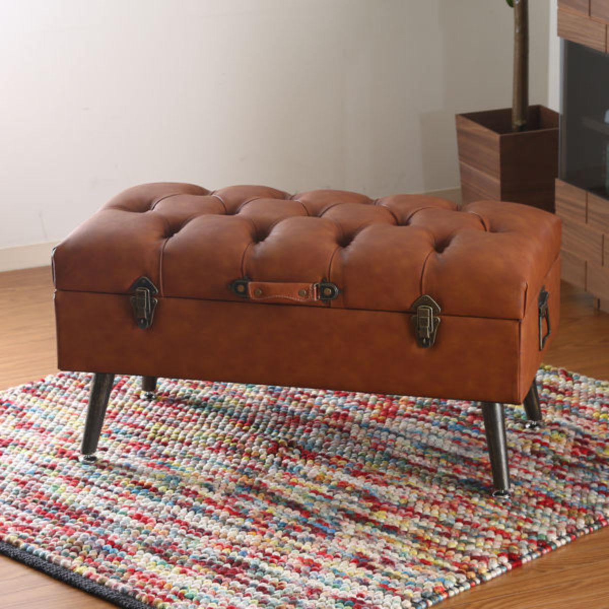 不二貿易（Fuji Boeki） トランクベンチ 幅80.5cm トランク スツール