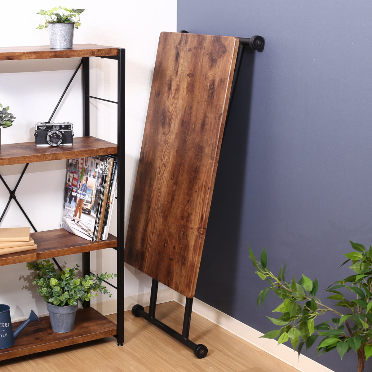 不二貿易（Fuji Boeki） 昇降テーブル 幅90cm 高さ調整 レバー式