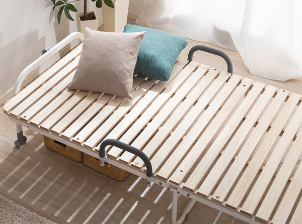 ホームテイスト（HOME taste） 折りたたみベッド シングル 桐 すのこ