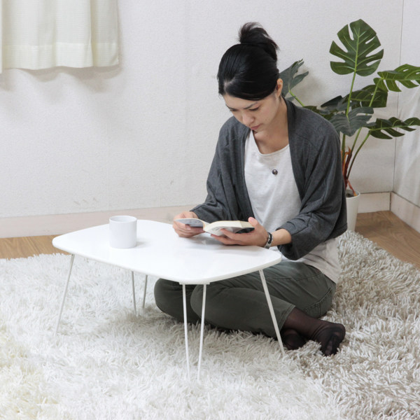 不二貿易　折りたたみ式センターテーブル 不二貿易（Fuji Boeki） センターテーブル 幅60cm 折りたたみ テーブル